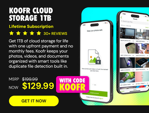 Koofr Cloud Storage: Lifetime Subscription (1TB)
