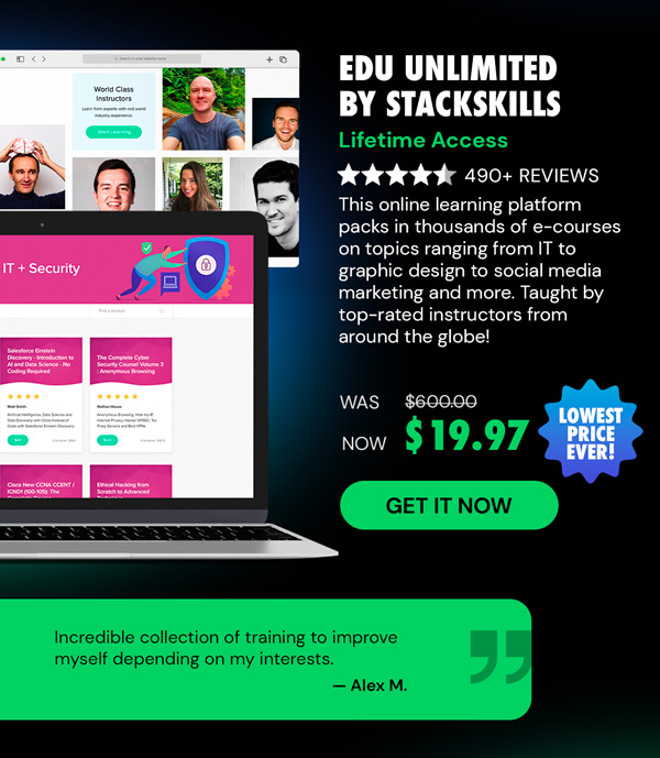 EDU Unlimited by StackSkills: Lifetime Access