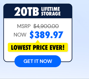 Internxt Cloud Storage Lifetime Subscription: 20TB Plan