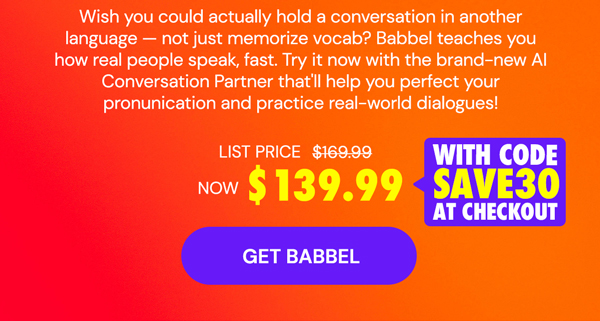 Babbel Language Learning: Lifetime Subscription (All Languages)