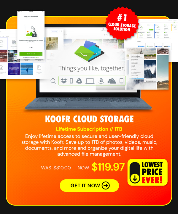 Koofr Cloud Storage: Lifetime Subscription (1TB)