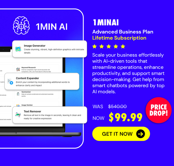1minAI Advanced Business Plan Lifetime Subscription