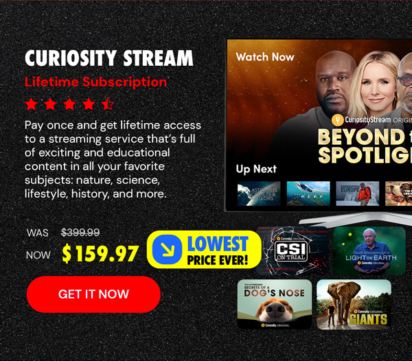 Curiosity Stream Lifetime Subscription