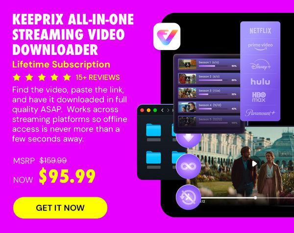 Keeprix All-in-One Streaming Video Downloader: Lifetime Subscription
