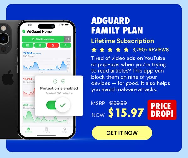 AdGuard Family Plan: Lifetime Subscription