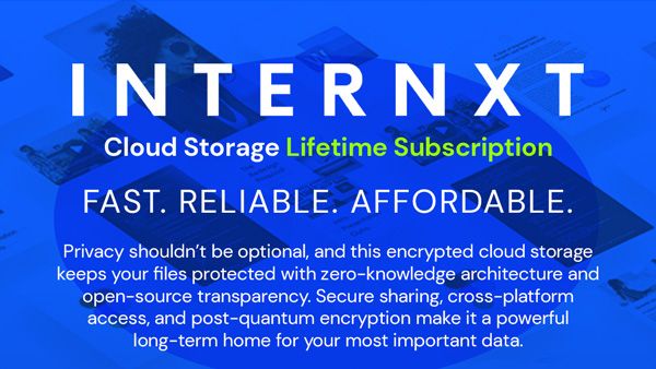Internxt Cloud Storage Lifetime Subscription: 10TB Plan