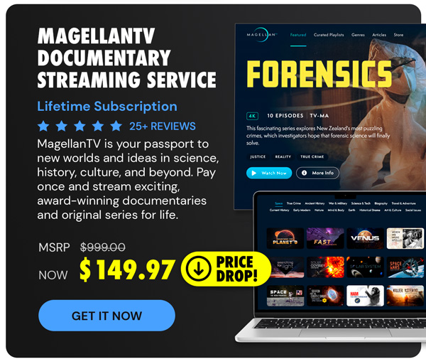 MagellanTV Documentary Streaming Service: Lifetime Subscription