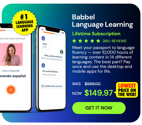 Babbel Language Learning: Lifetime Subscription (All Languages)