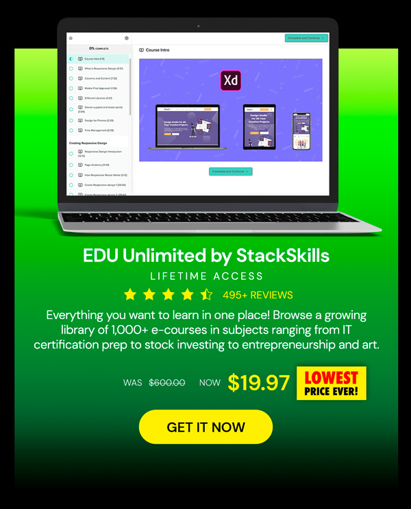 EDU Unlimited by StackSkills: Lifetime Access