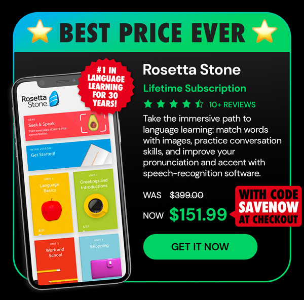 Rosetta Stone: Lifetime Subscription (All Languages)