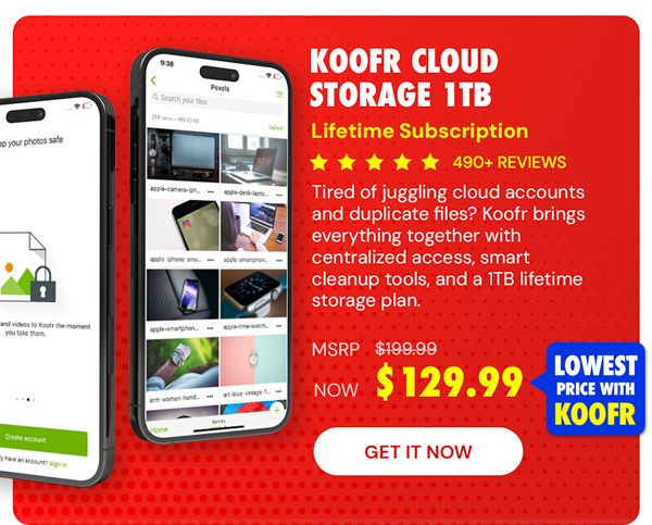 Koofr Cloud Storage: Lifetime Subscription (1TB)