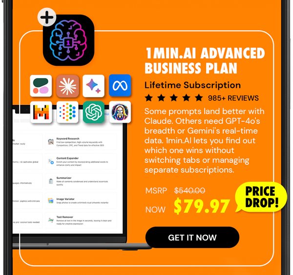1minAI Advanced Business Plan Lifetime Subscription