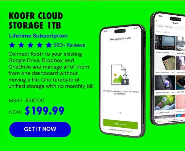 Koofr Cloud Storage: Lifetime Subscription (1TB)