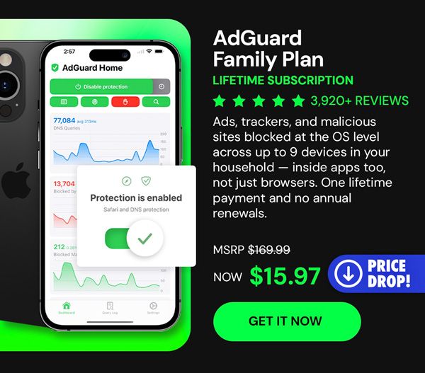 AdGuard Family Plan: Lifetime Subscription
