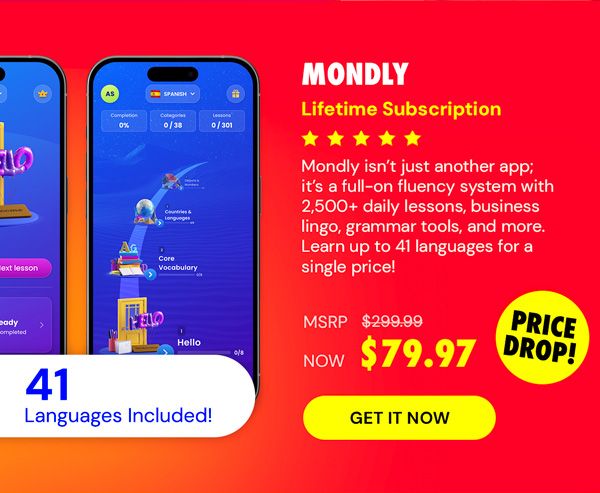 Mondly: Lifetime Subscription (All Languages)