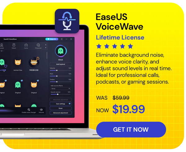 EaseUS VoiceWave: Lifetime License