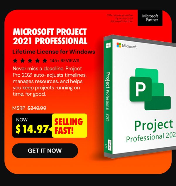 Microsoft Project 2021 Professional: Lifetime License for Windows