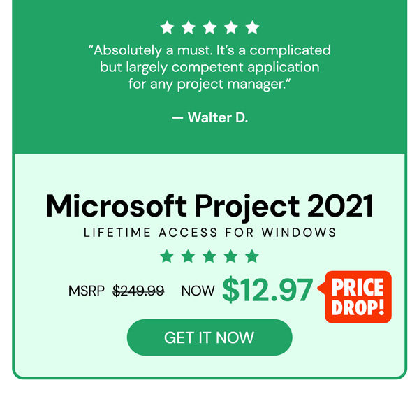 Microsoft Project 2021 Professional: Lifetime License for Windows