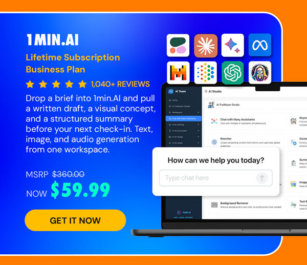 1minAI: Lifetime Subscription (Business Plan)