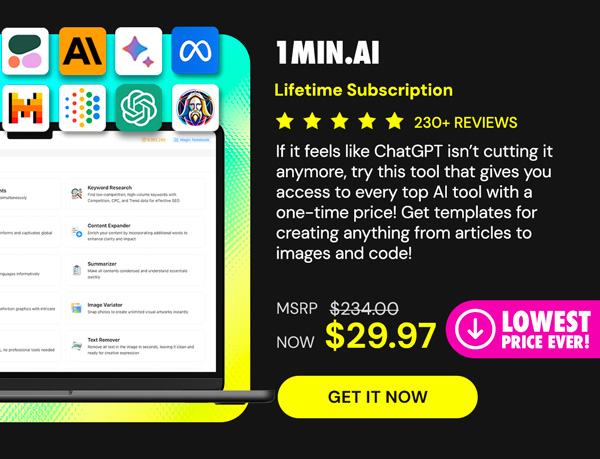 1minAI: Lifetime Subscription