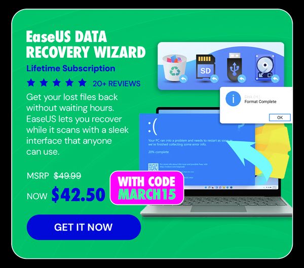 EaseUS Data Recovery Wizard: Lifetime Subscription
