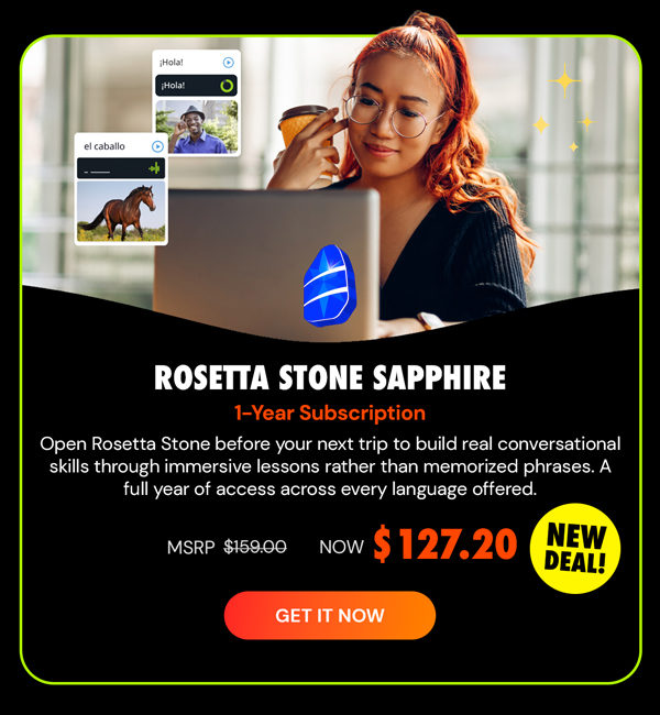 Rosetta Stone Sapphire: 1-Year Subscription