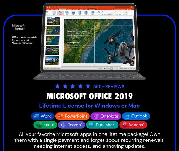 Microsoft Office 2019 for Windows or Mac