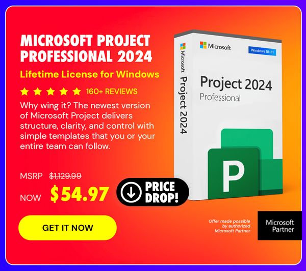 Microsoft Project Professional 2024: Lifetime License for Windows