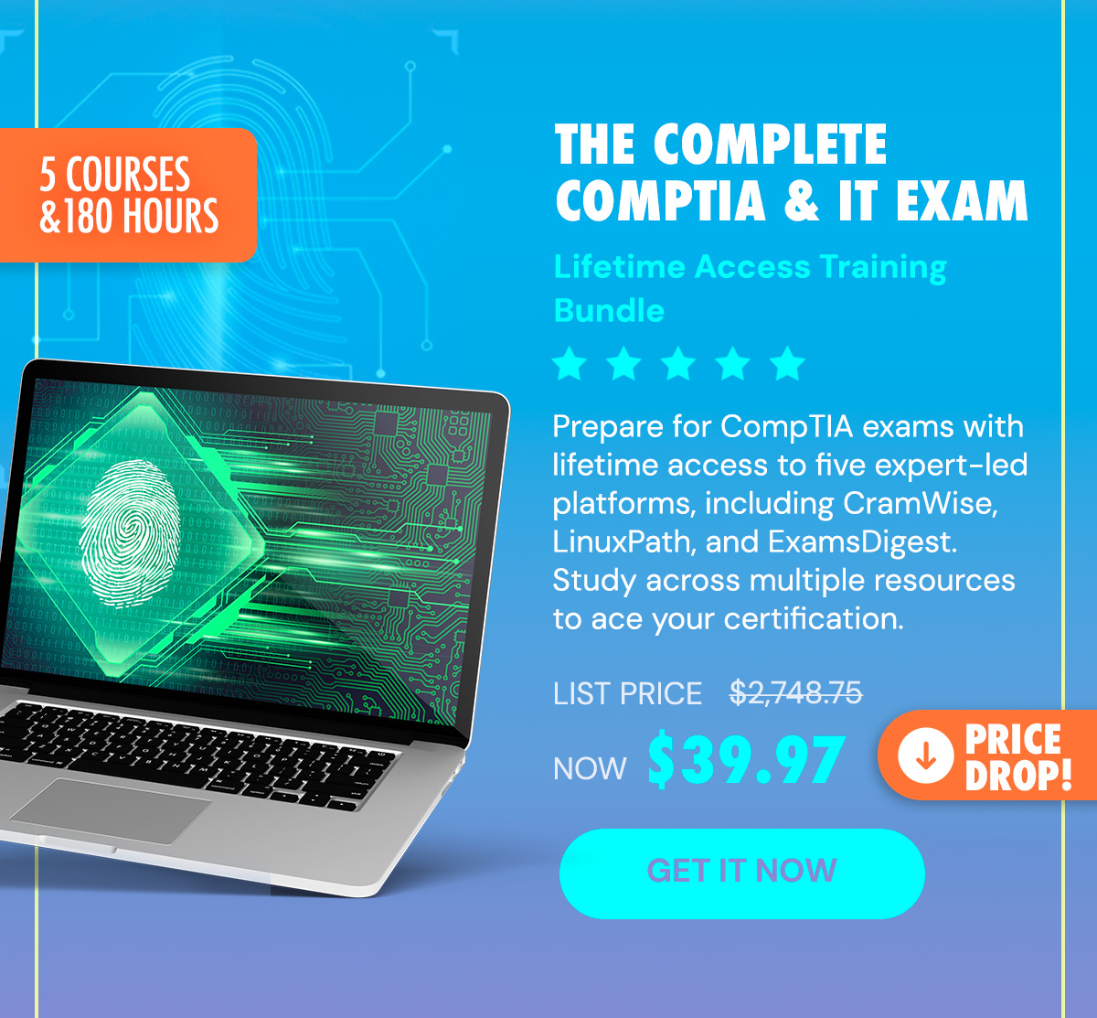 The Complete CompTIA & IT Exam Lifetime Access Training Bundle