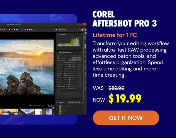 Corel AfterShot Pro 3 Lifetime for 1 PC