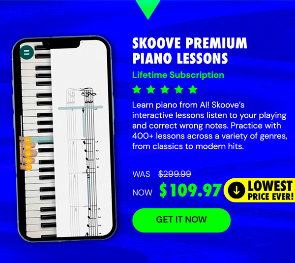 Skoove Premium Piano Lessons: Lifetime Subscription