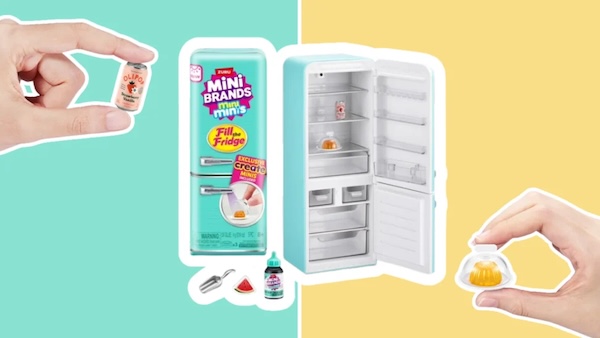 We filled a tiny fridge with tinier food