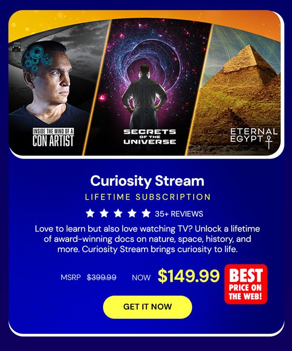 Curiosity Stream Standard Plan: Lifetime Subscription
