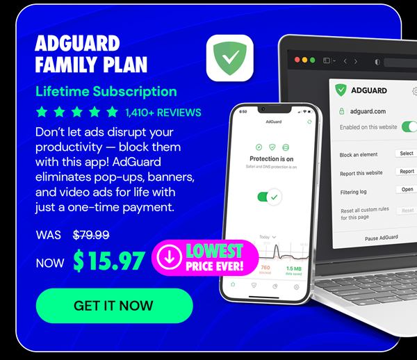 AdGuard Family Plan: Lifetime Subscription