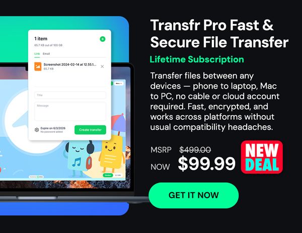 Transfr Pro: Lifetime Subscription