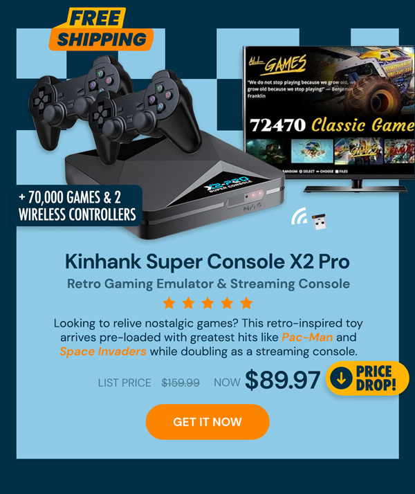 Kinhank Super Console X2 Pro Retro Gaming Emulator & Streaming Console