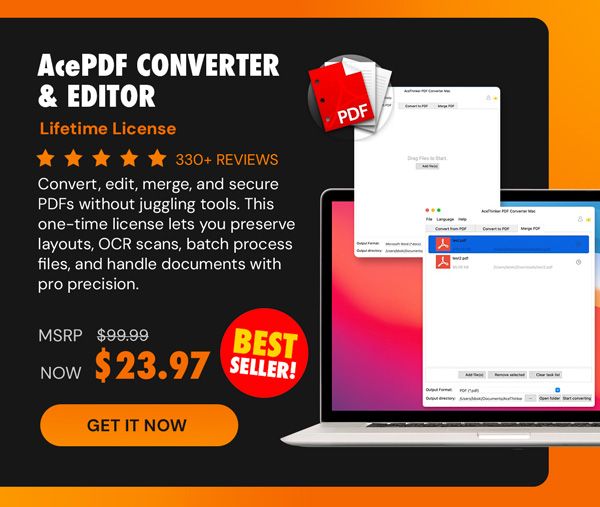 AcePDF Converter & Editor: Lifetime License