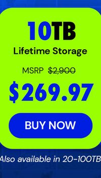 Internxt Cloud Storage Lifetime Subscription: 10TB Plan