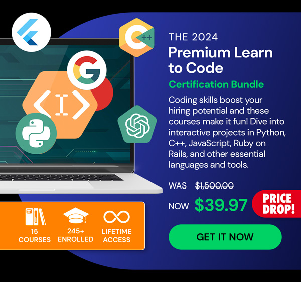 The 2024 Premium Learn to Code Certification Bundle