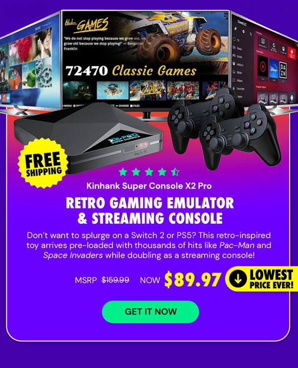 Kinhank Super Console X2 Pro Retro Gaming Emulator & Streaming Console