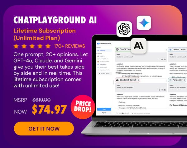 ChatPlayground AI: Lifetime Subscription (Unlimited Plan)