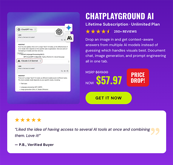 ChatPlayground AI: Lifetime Subscription (Unlimited Plan)