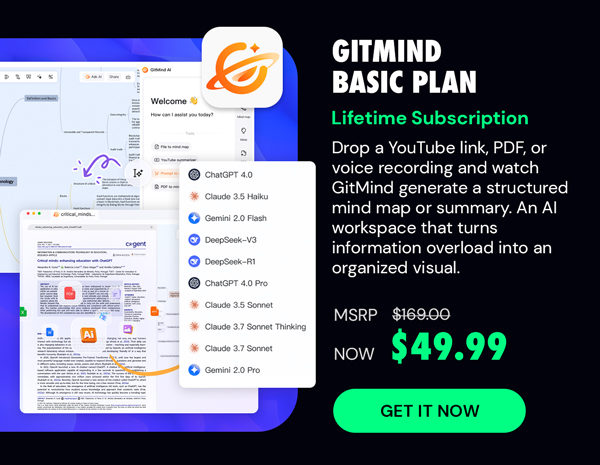 GitMind Basic Plan: Lifetime Subscription