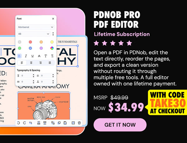 PDNob Pro PDF Editor: Lifetime Subscription