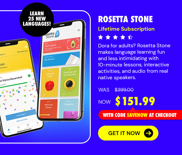 Rosetta Stone: Lifetime Subscription (All Languages)