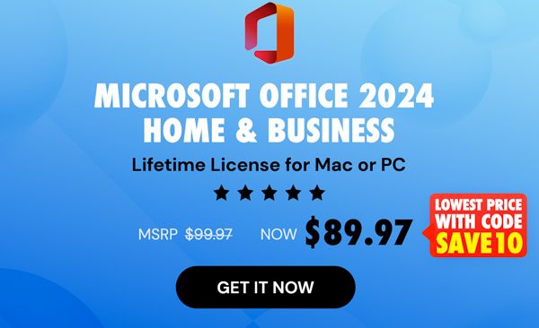 Microsoft Office 2024 for Mac or PC Lifetime License
