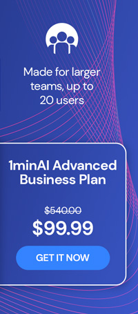 1minAI Advanced Business Plan Lifetime Subscription