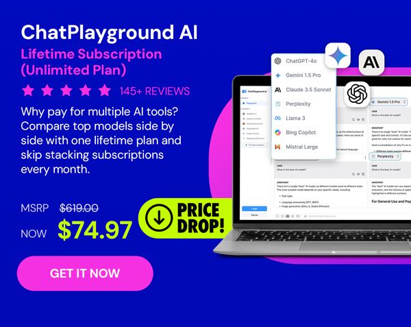 ChatPlayground AI: Lifetime Subscription (Unlimited Plan)