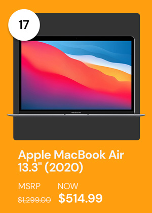 Apple MacBook Air 13.3" (2020) M1 MGN63LL/A 8GB RAM 128GB SSD Space Gray (Refurbished)