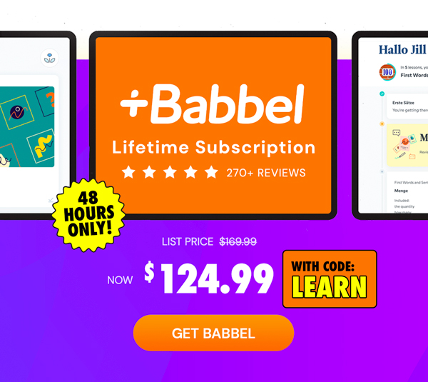 Babbel Language Learning: Lifetime Subscription (All Languages)